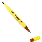 MARCATORE PERMANENTE BINO CON PUNTA BRUSH E SOTTILE DUAL TIP MARKER - immagine 9