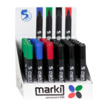 MARCATORE PERMANENTE MARKI UNIVERSAL S311 PUNTA SCALPELLO CONF. 12 PZ - immagine 3