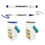 MARCATORE PERMANENTE BINO CON PUNTA PIATTA E SOTTILE DUAL TIP MARKER