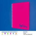 QUADERNO SPIRALATO 5MM A4 SPILBLOK4 FLUO CF 80 FF