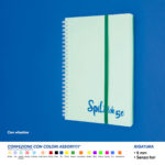 QUADERNO SPIRALATO A5 SPIL SPILBLOK5e CON ELASTICO 60FF 5MM - immagine 3