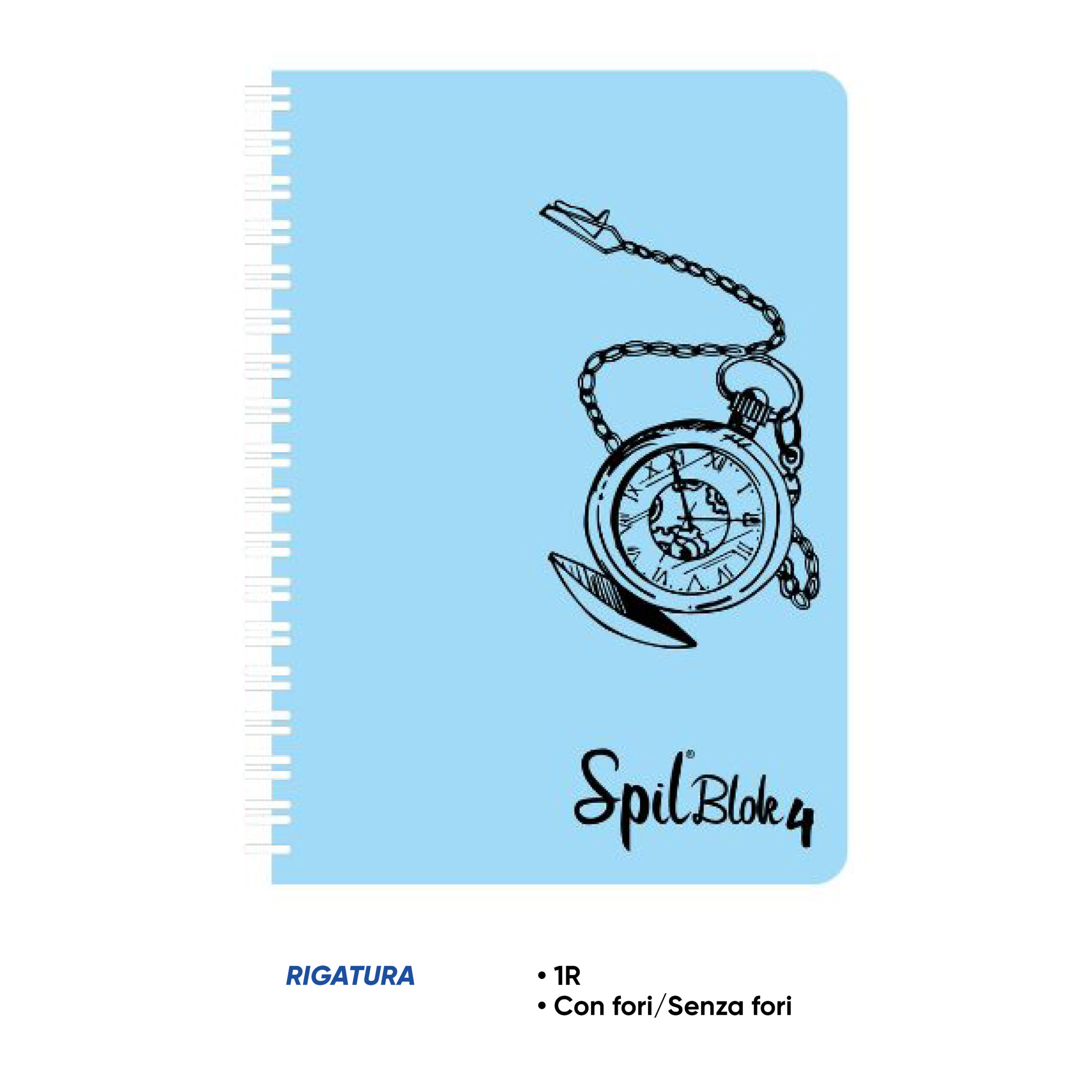 54331 MAXI SPIRALATO A4 SPIL SPILBLOK4 GRAFFITI 80 FF 1R - immagine 1