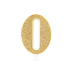 CANDELINA NUMERALE BIO GLITTER 9.5CM