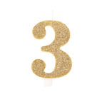 CANDELINA NUMERALE BIO GLITTER 9.5CM - immagine 4