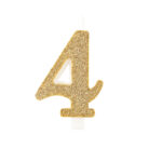 CANDELINA NUMERALE BIO GLITTER 9.5CM - immagine 5