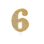 CANDELINA NUMERALE BIO GLITTER 9.5CM - immagine 7