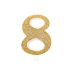 CANDELINA NUMERALE BIO GLITTER 9.5CM - immagine 9