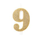 CANDELINA NUMERALE BIO GLITTER 9.5CM - immagine 10