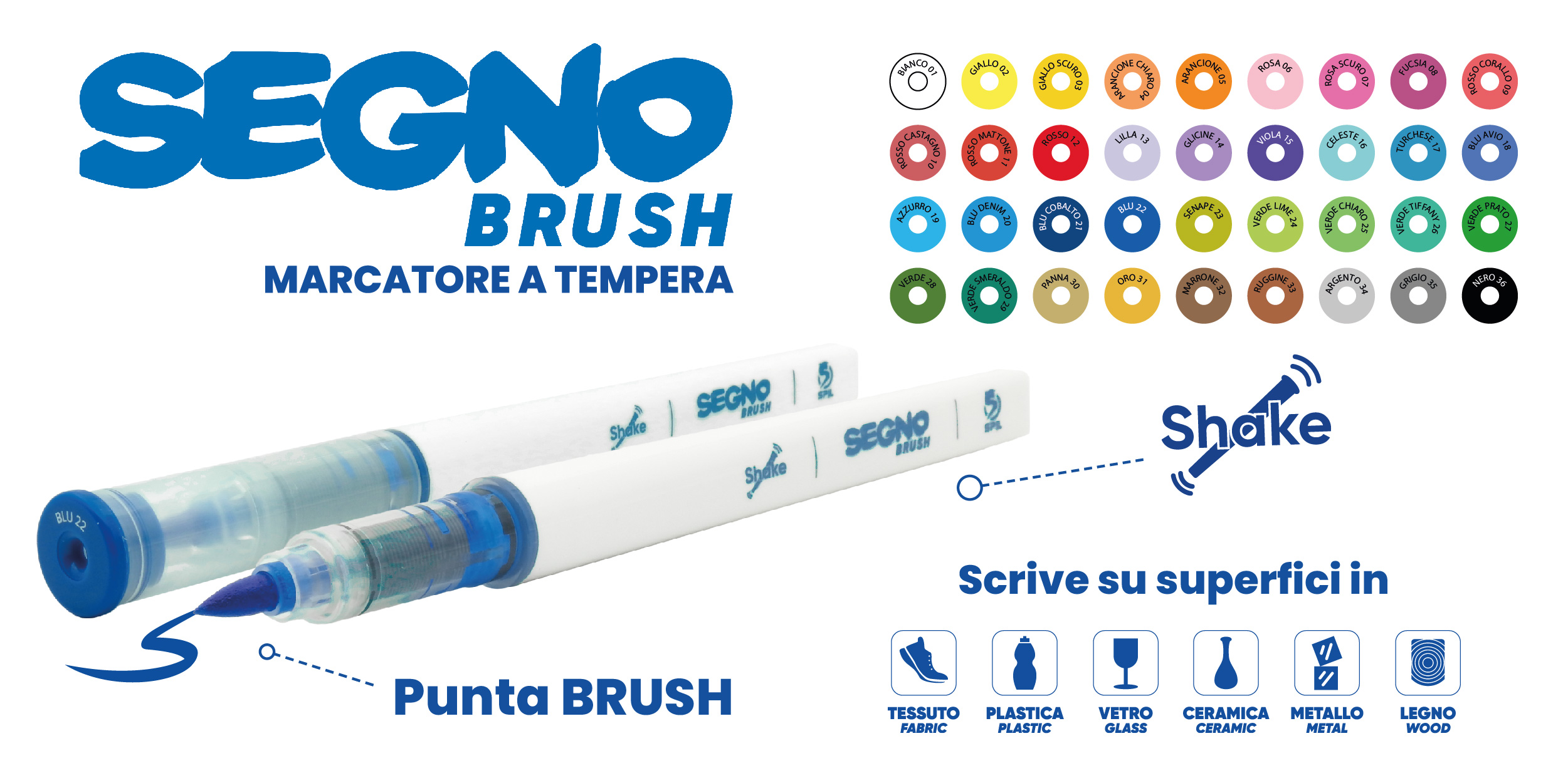 banner4 MARCATORE A TEMPERA SPIL SEGNO BRUSH - immagine 1