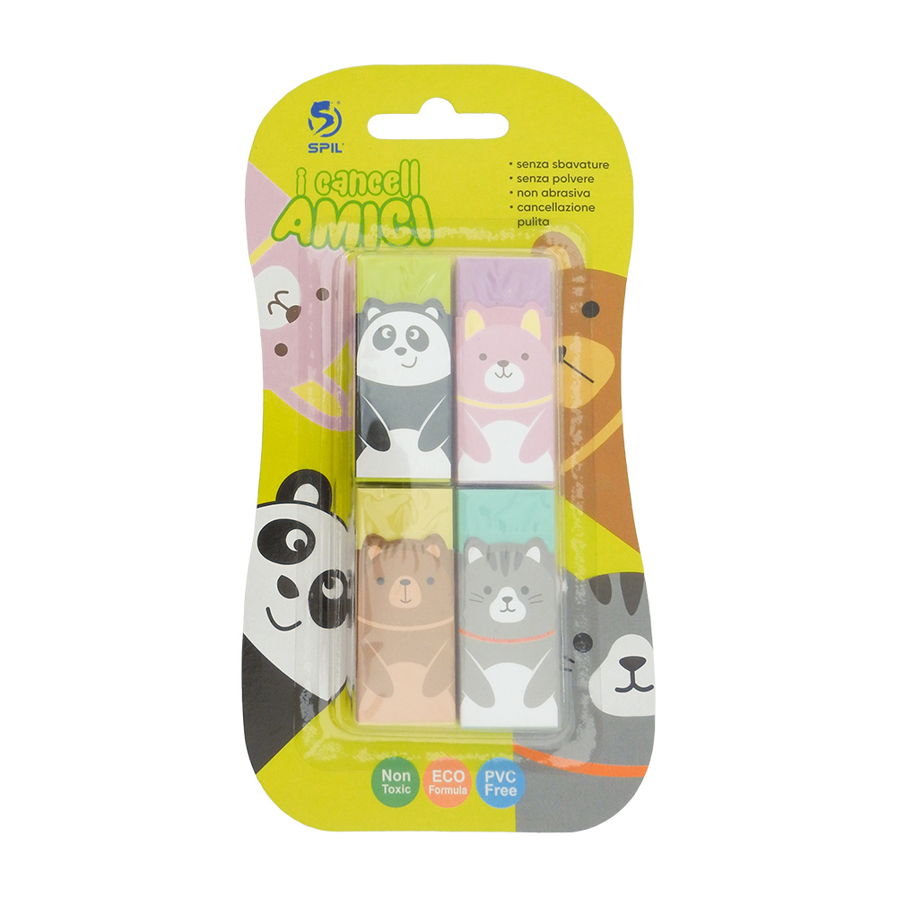 29399-BL GOMMA PER CANCELLARE SPIL CANCELLAMICI Blister 4pz - immagine 1