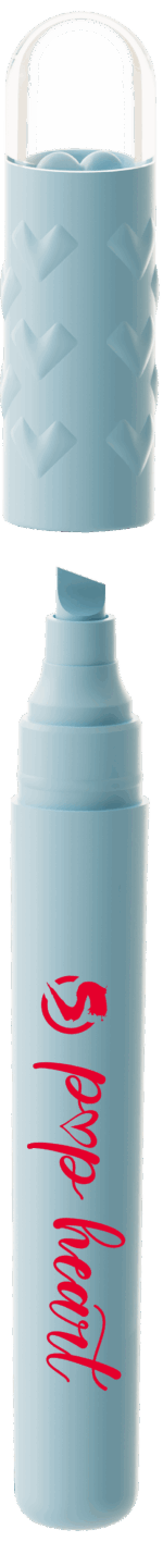 EVIDENZIATORE A PUNTA MORBIDA SPIL POP HEART - immagine 12