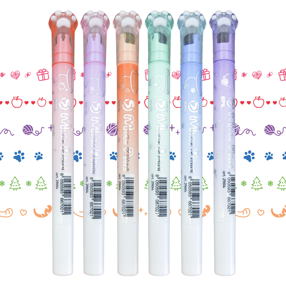 29614-0144(1) PENNA FINELINER + TIMBRO MIAO PAW SPIL - immagine 1